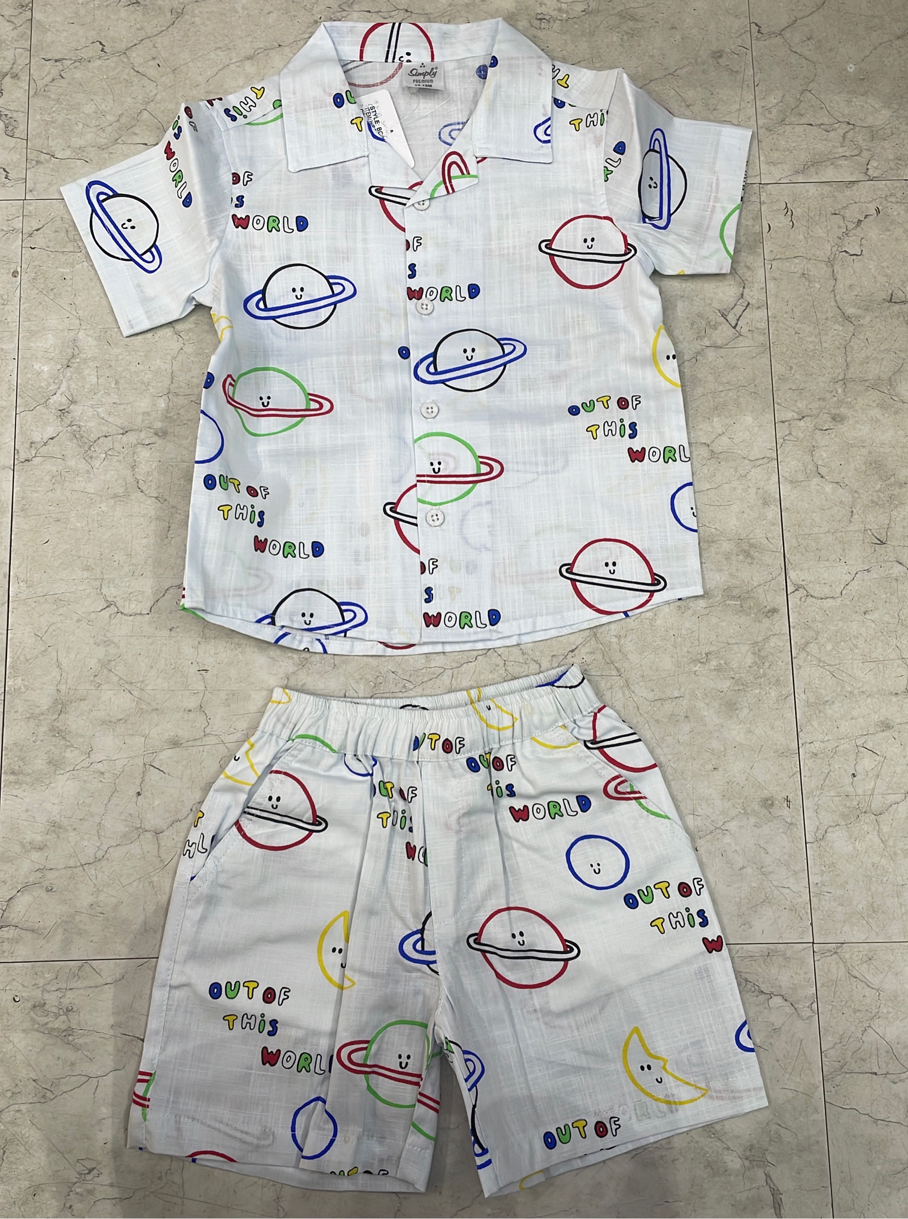 Kids Planet Print Co-ord Set view 2