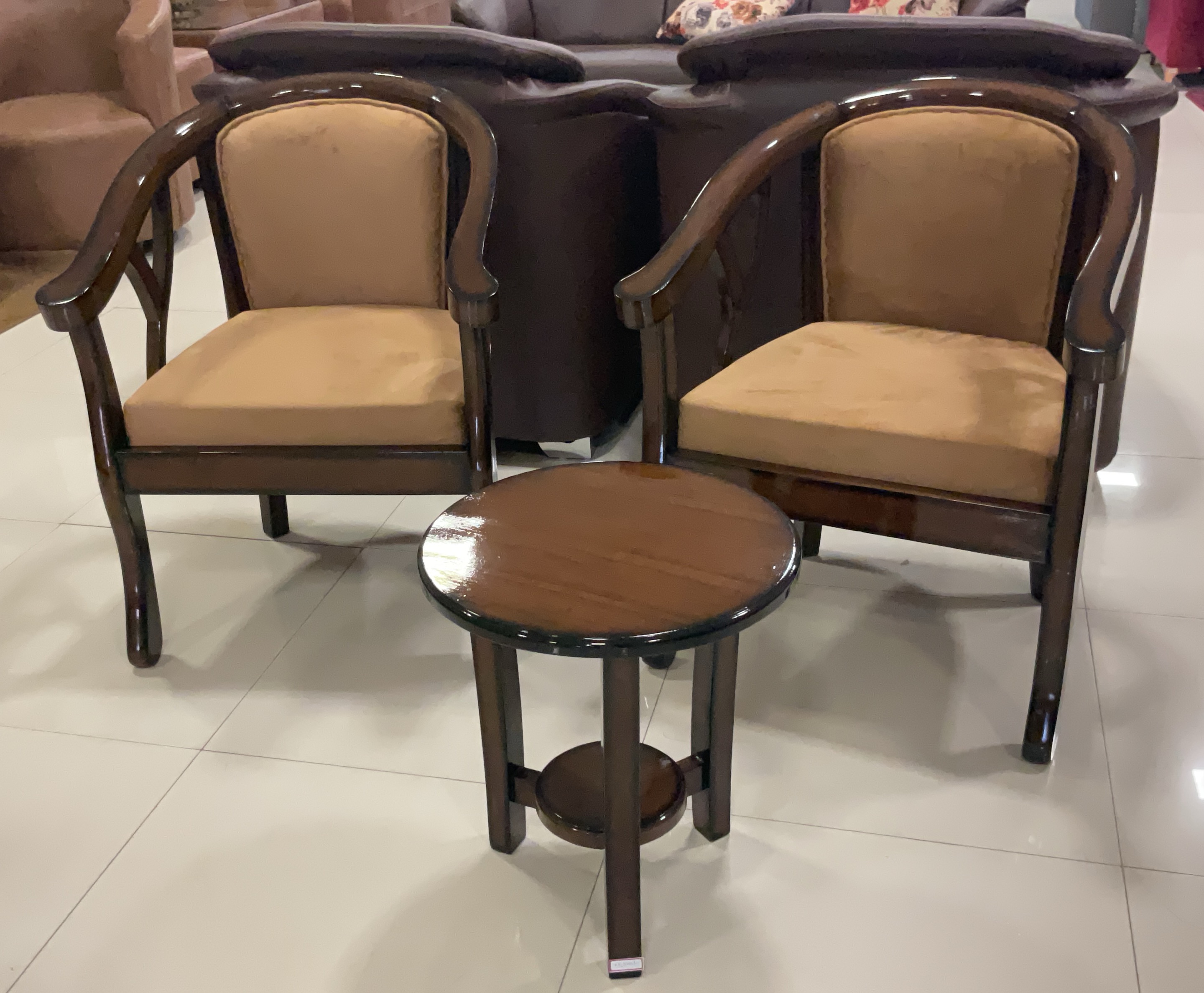 Lobby Chairs with Round Table view 2