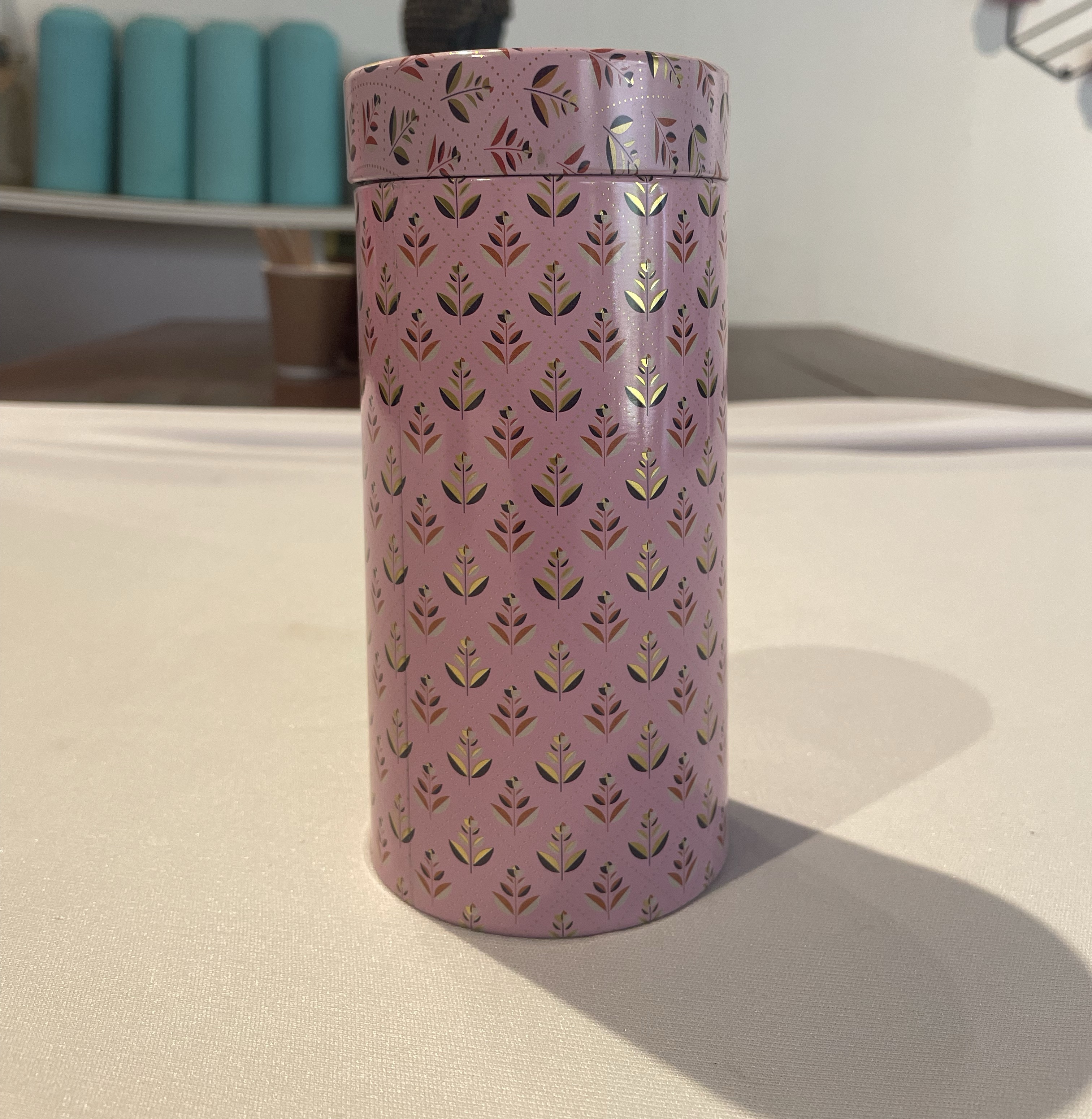 Pink Floral Chocolate Jar view 2