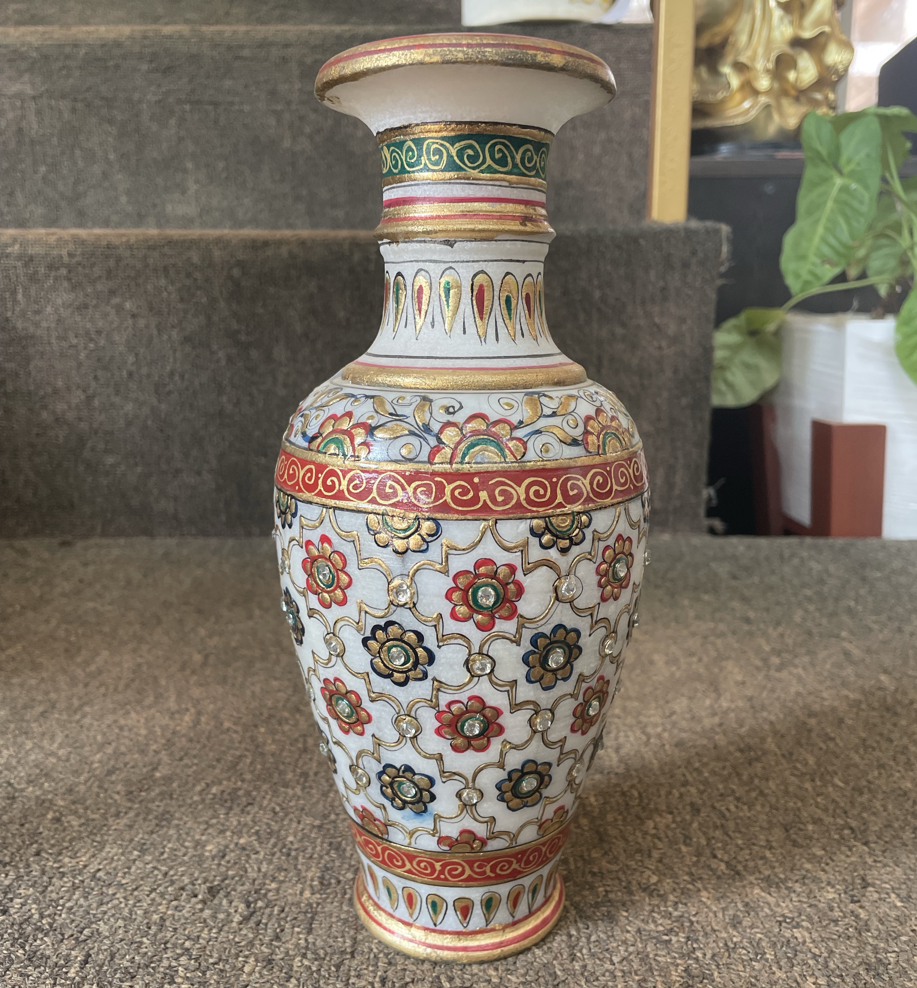 Intricately Designed marble Vase view 2