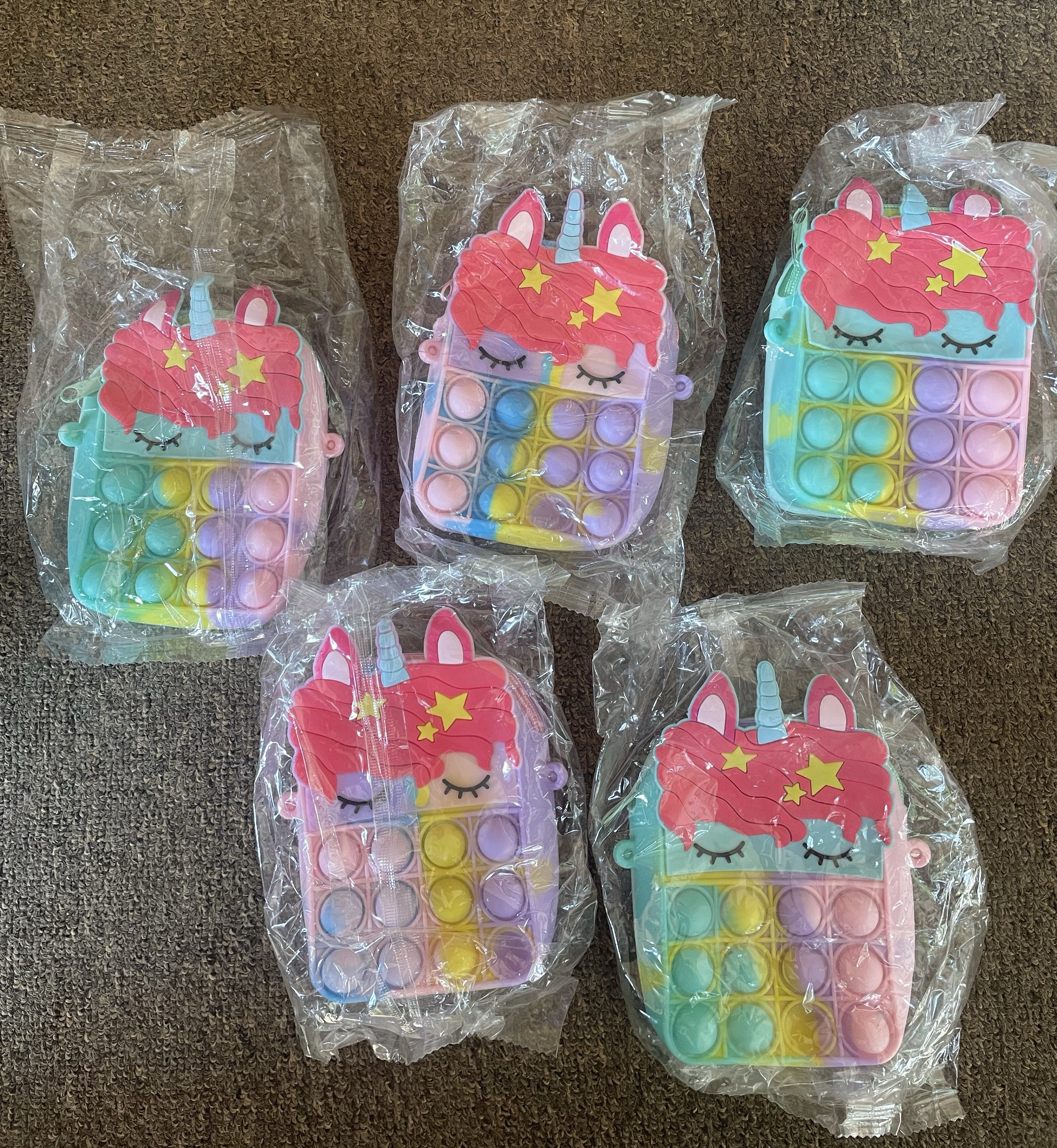 Unicorn Pop It Fidget Toy( Set Of 5) view 2