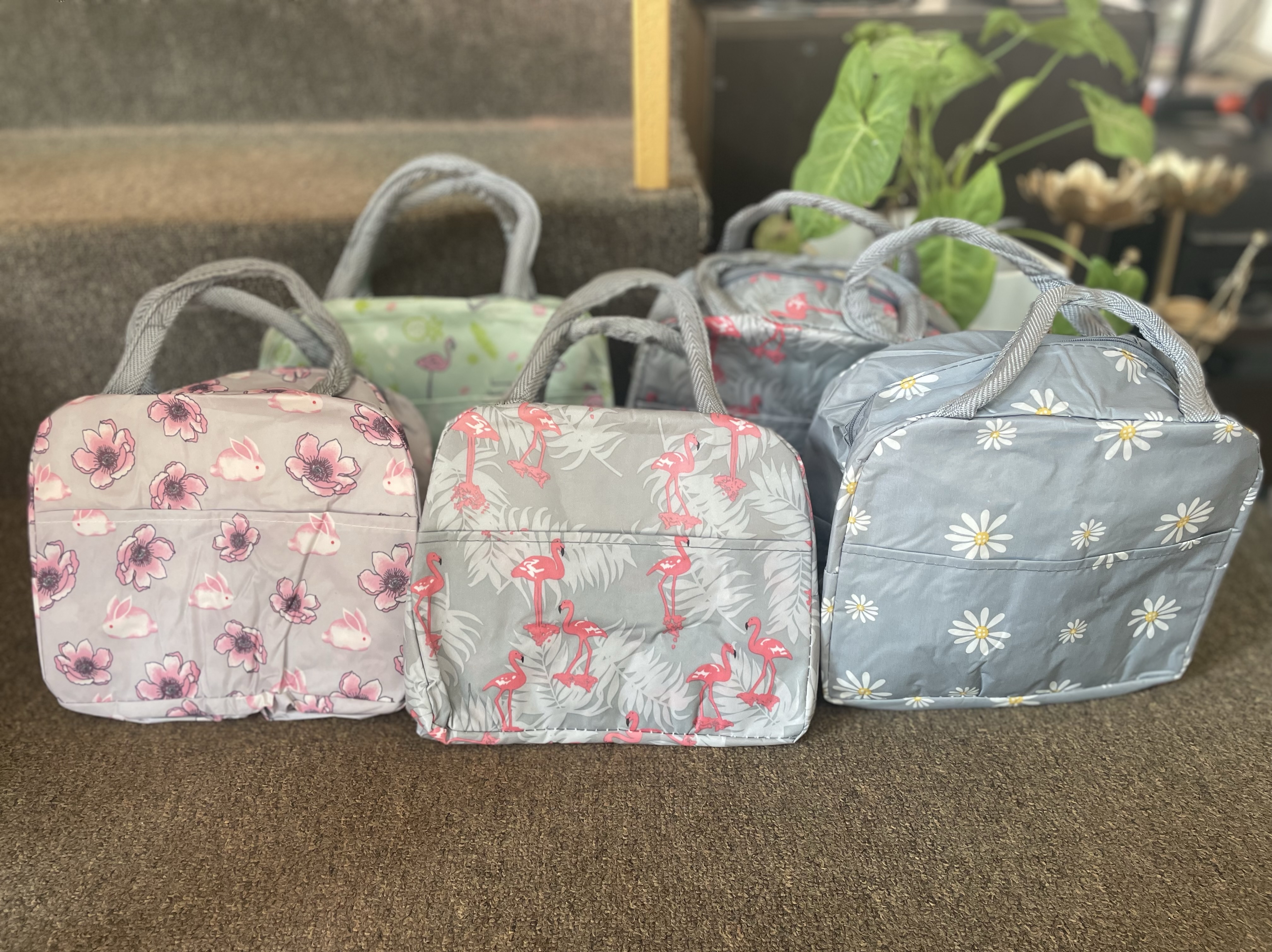 Vibrant Insulated Lunch Bags ( Set Of 5 ) view 2
