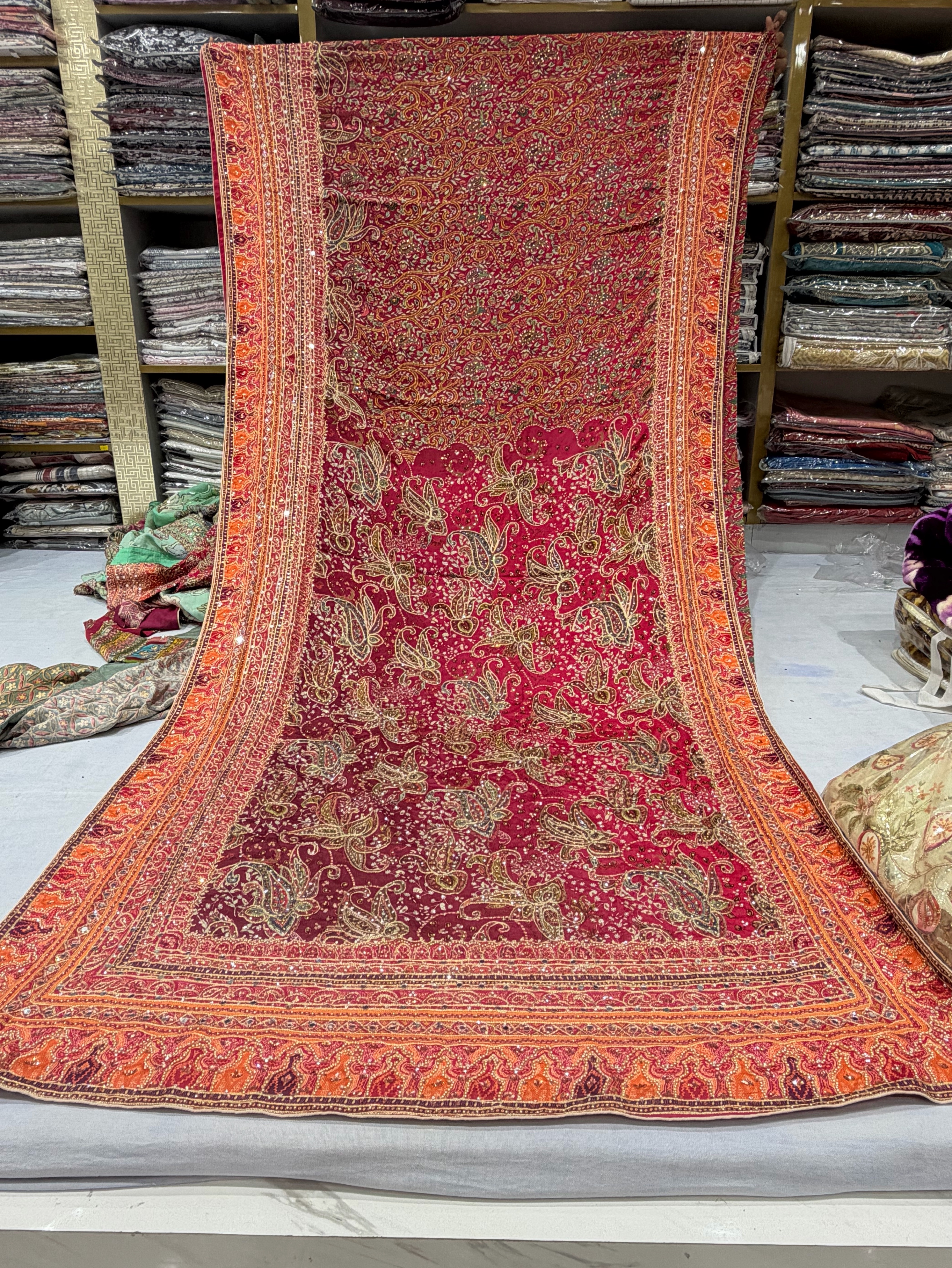Ajrakh Printed Sareee view 2