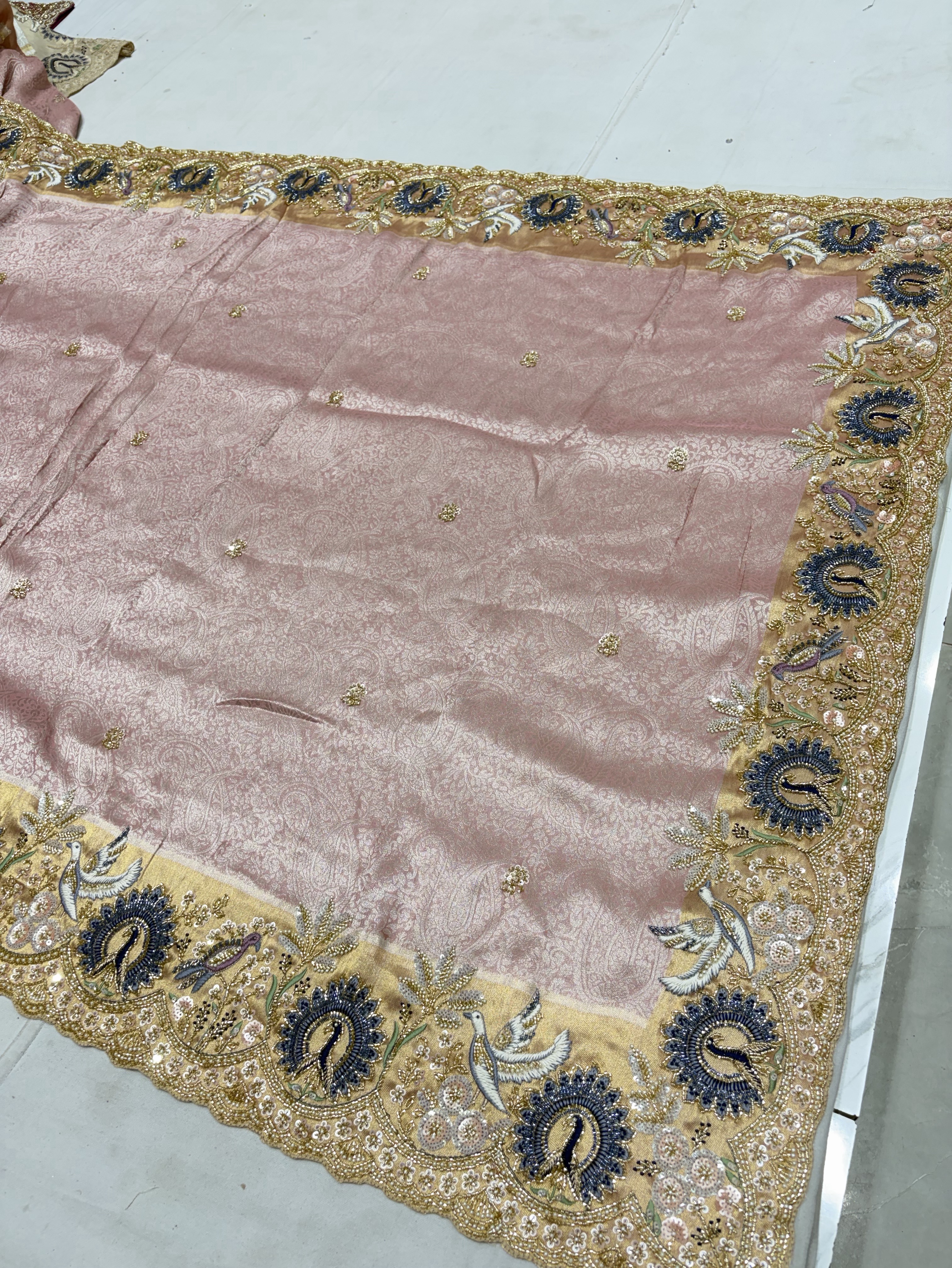 Embroidered Silk Sareee view 2