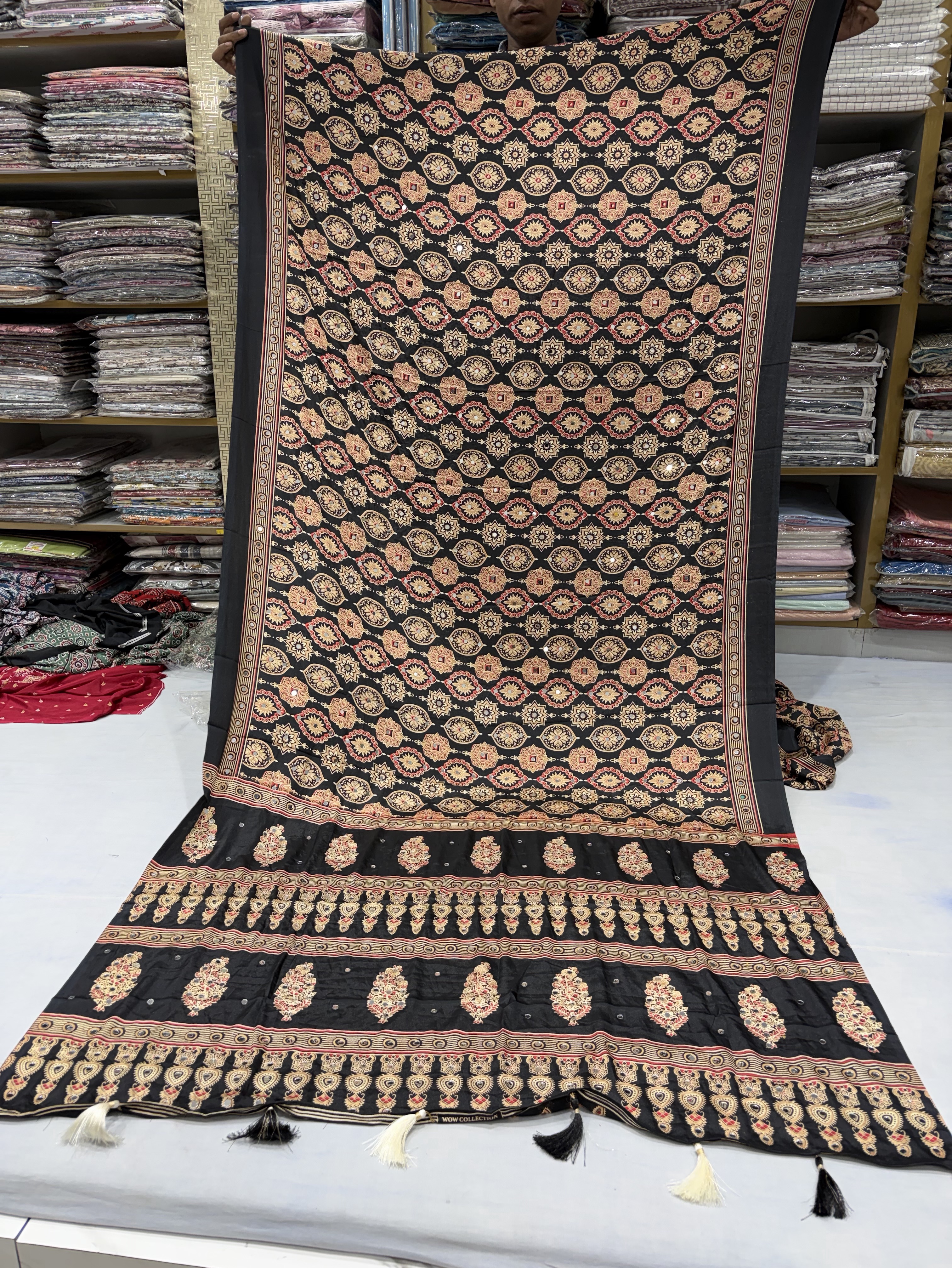 Traditional Aajrakh Sareee view 2