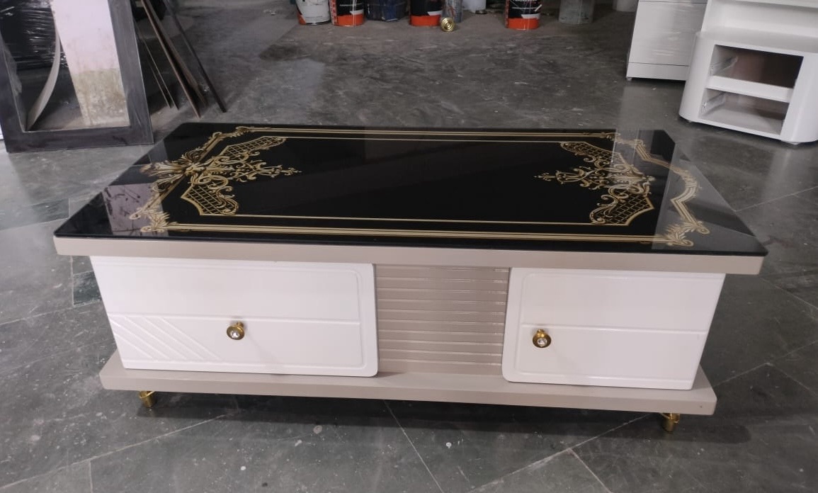Elegant Glass Coffee Table view 2