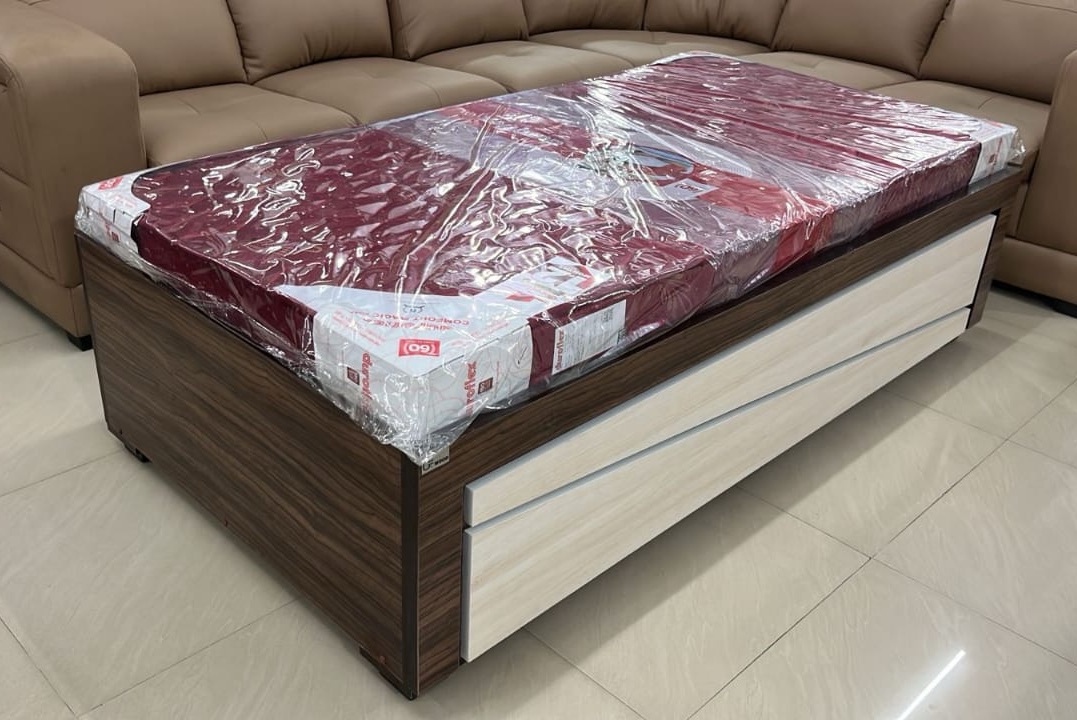 Elegant Wooden Storage Deewan view 2