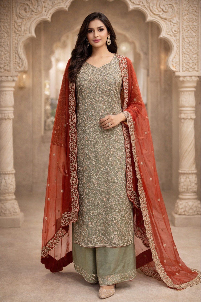 Embroidered Kurta Set