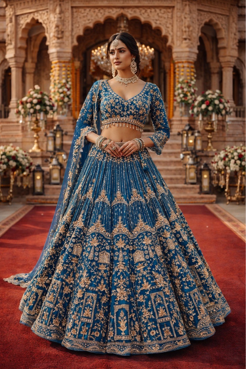 Embroidered Lehenga Choli by Galaxy Creation