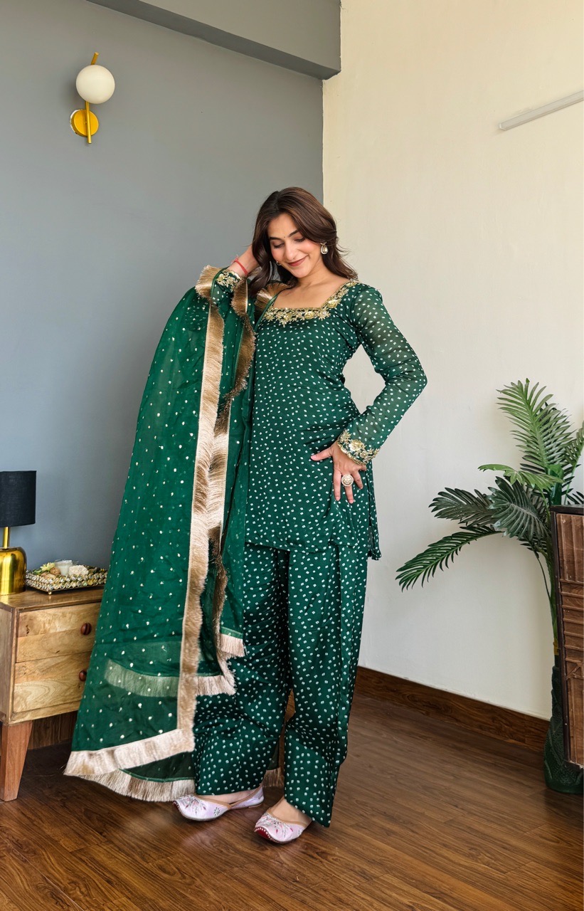‘Noor’ Farshi Salvar set view 3