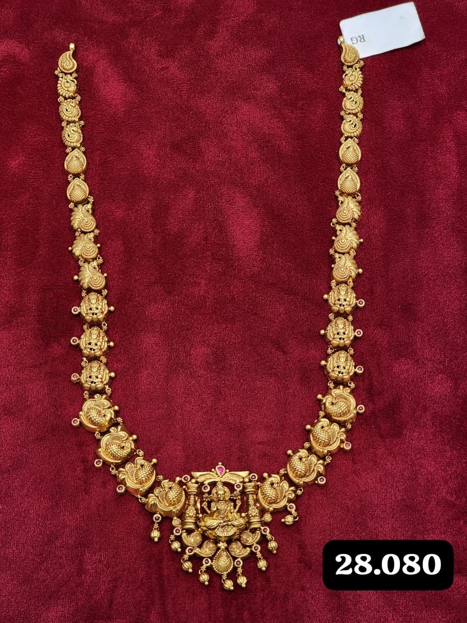 Traditional Gold Necklace Set view 3