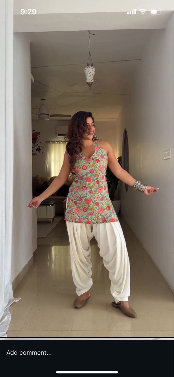 Patiyala Salvar - Off white view 3