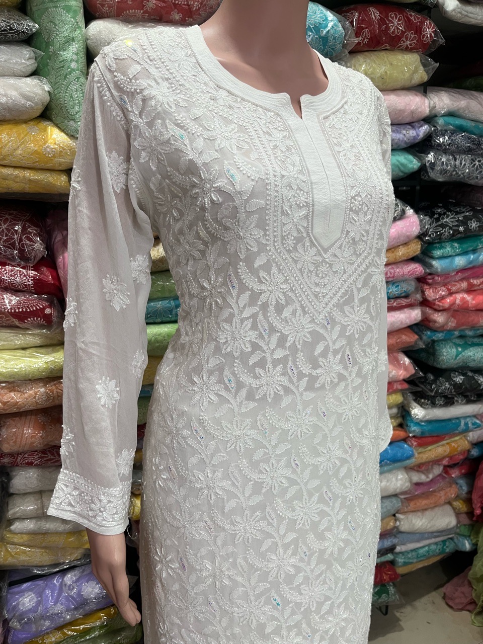 Chikankari Gharara Set