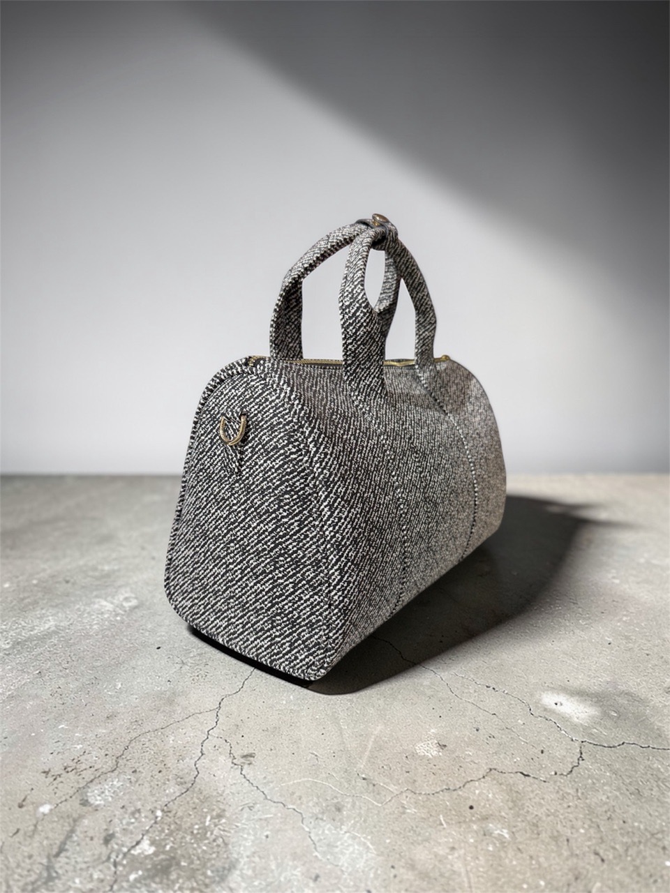 Textured Fabric Handbag view 9