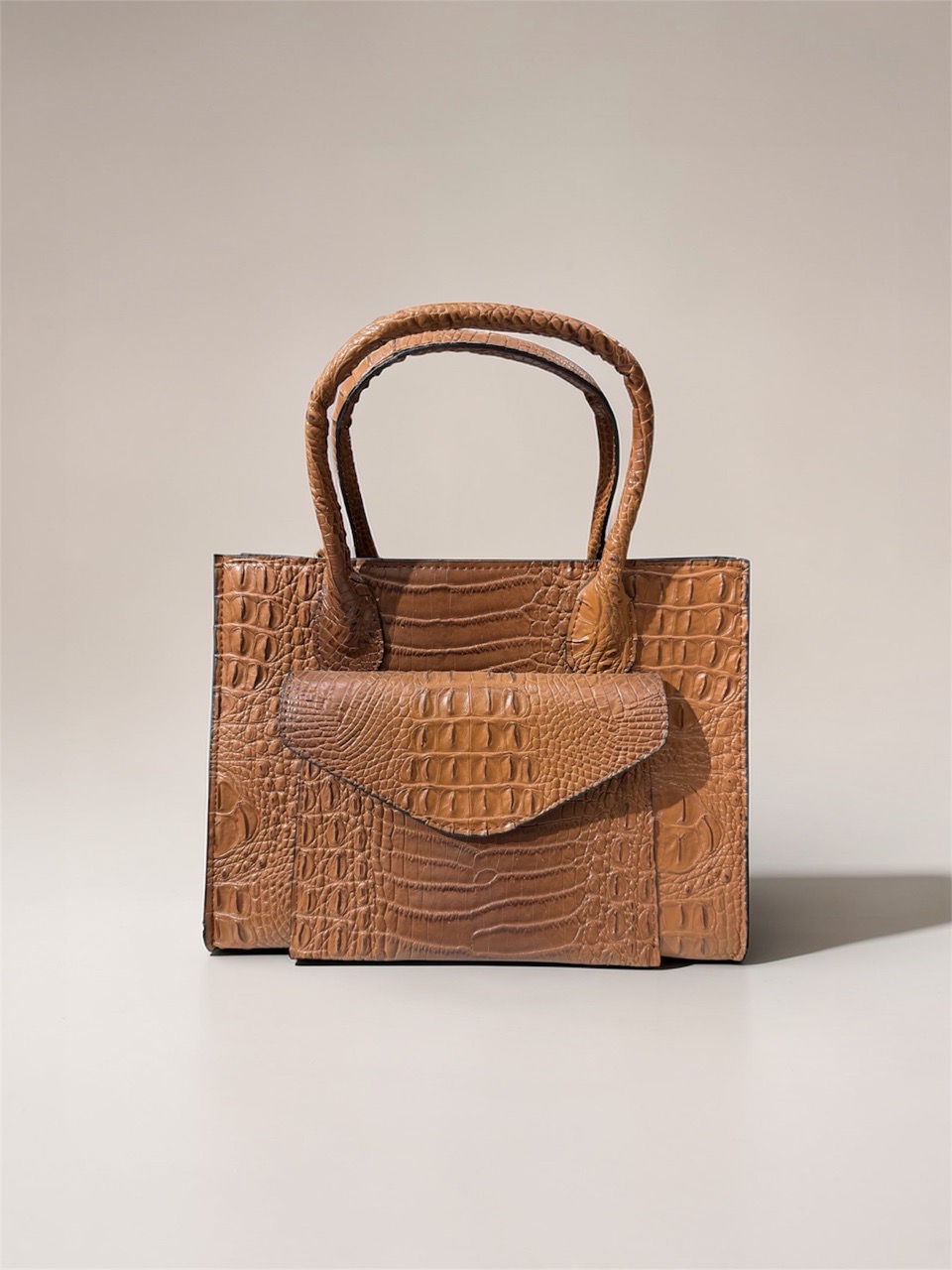 Crocodile Pattern Handbag view 4