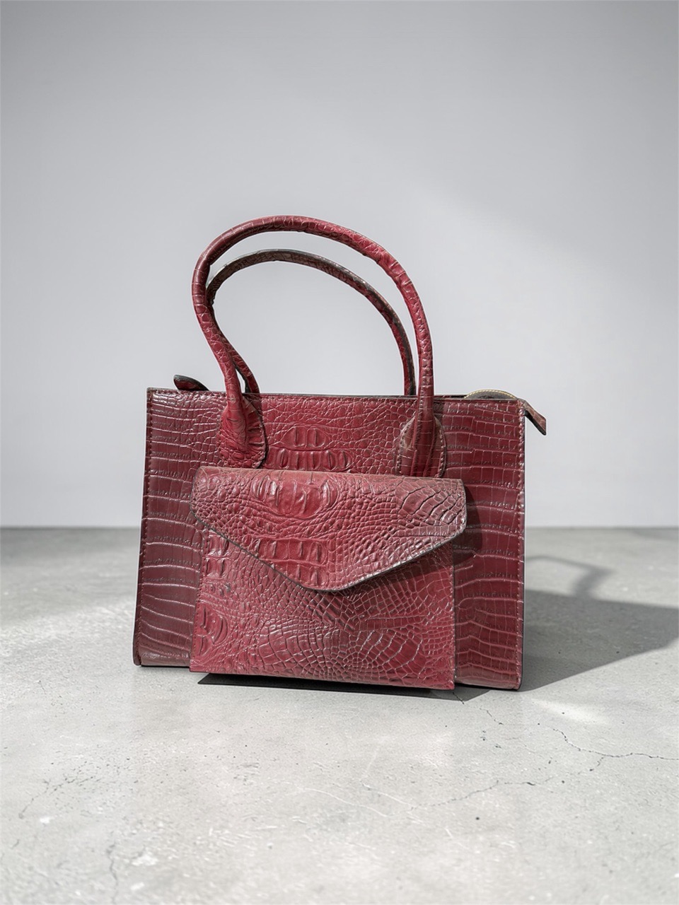 Crocodile Pattern Handbag view 13