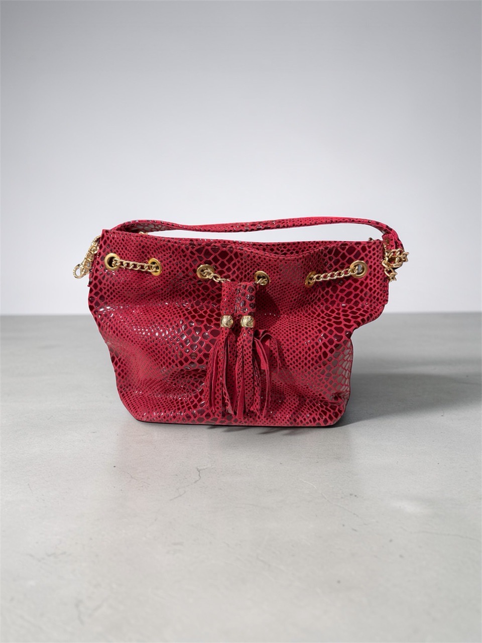Blue Tassel Tote Bag view 5