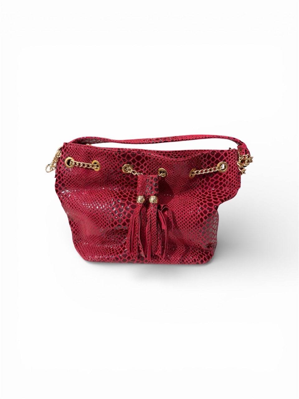 Blue Tassel Tote Bag view 6
