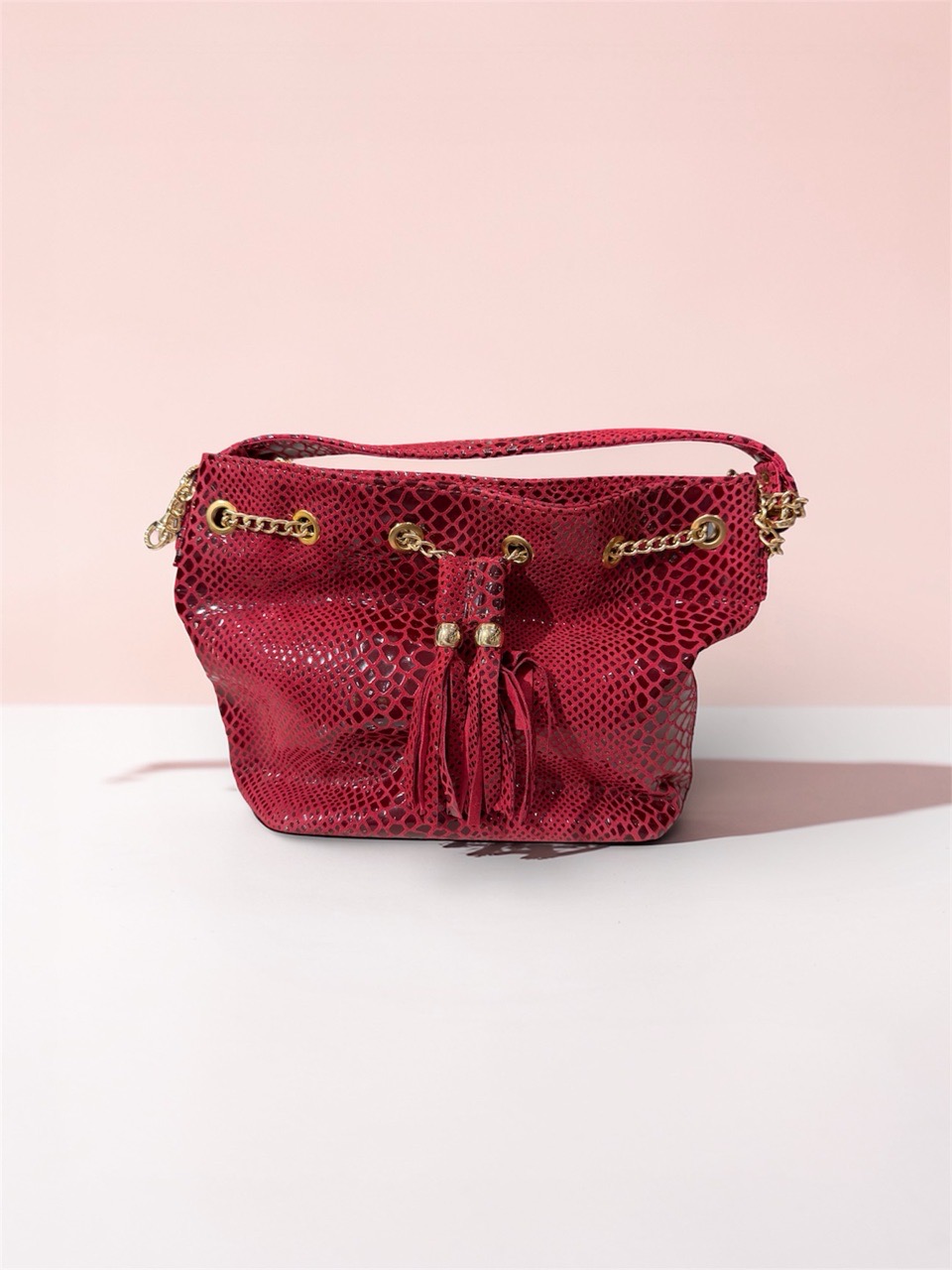 Blue Tassel Tote Bag view 11