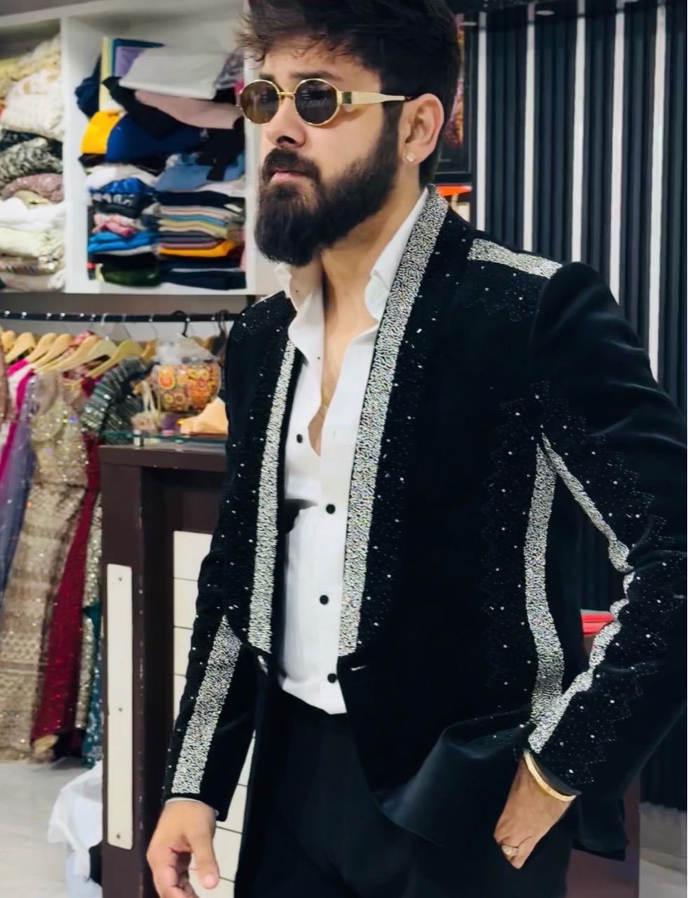 Cotton Valvet Galaxy Work Tuxedo view 3