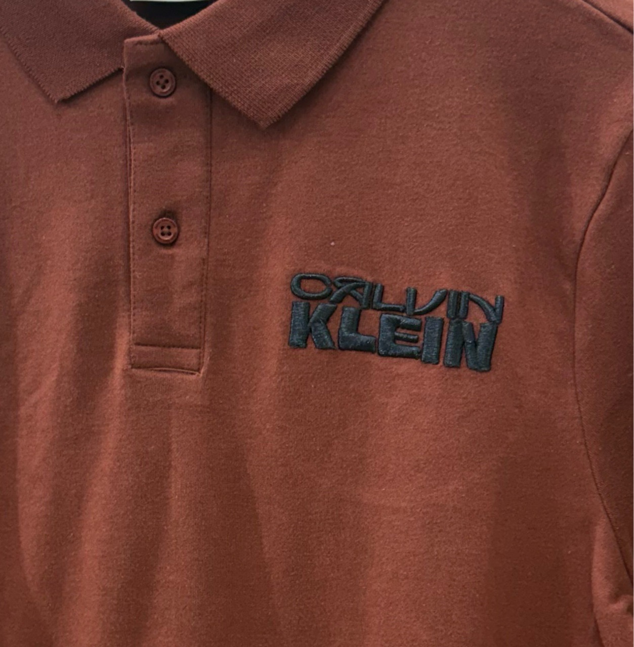 CK Brown Polo T-Shirt view 2