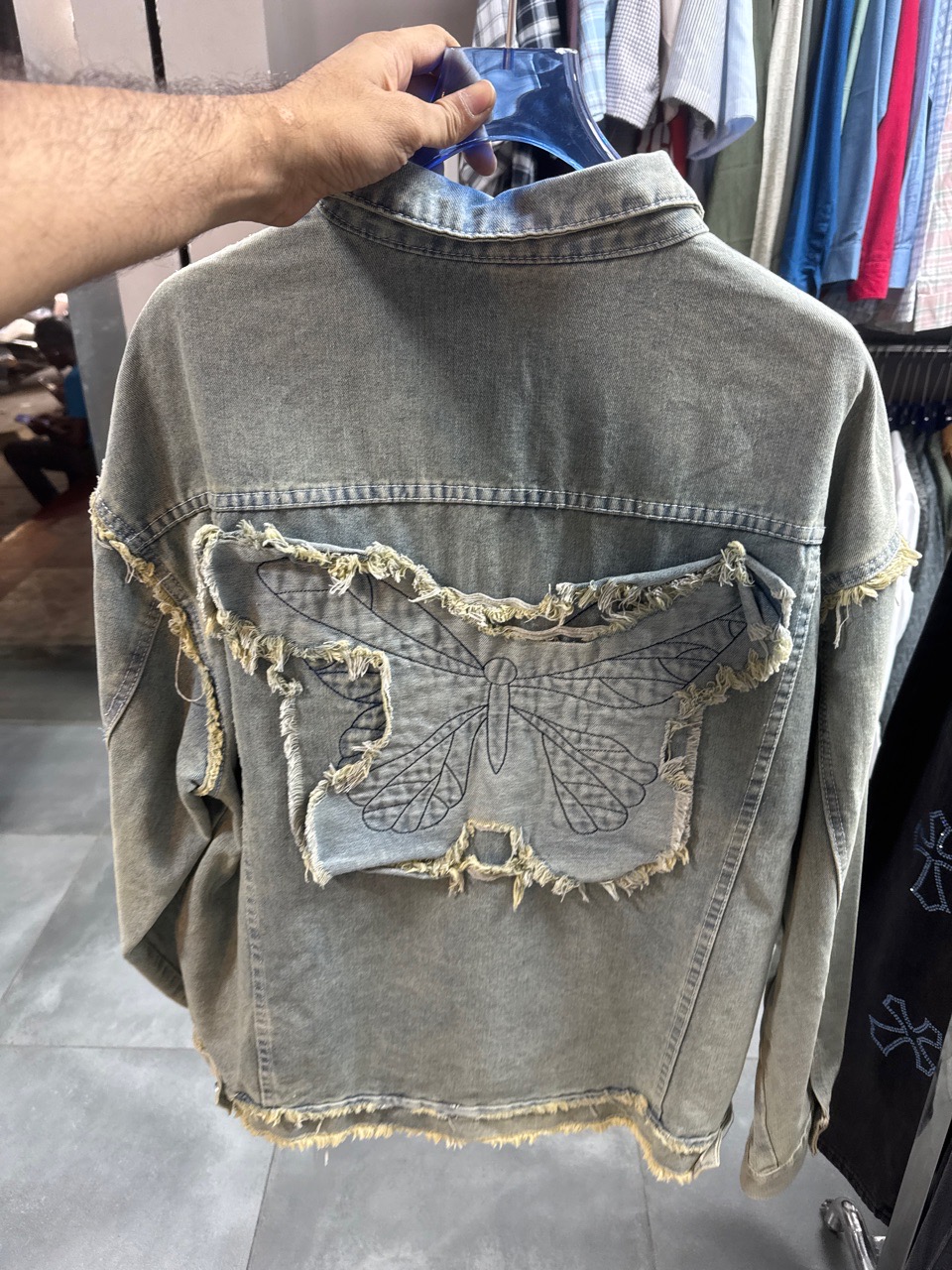 Unisex Denim Jacket view 3