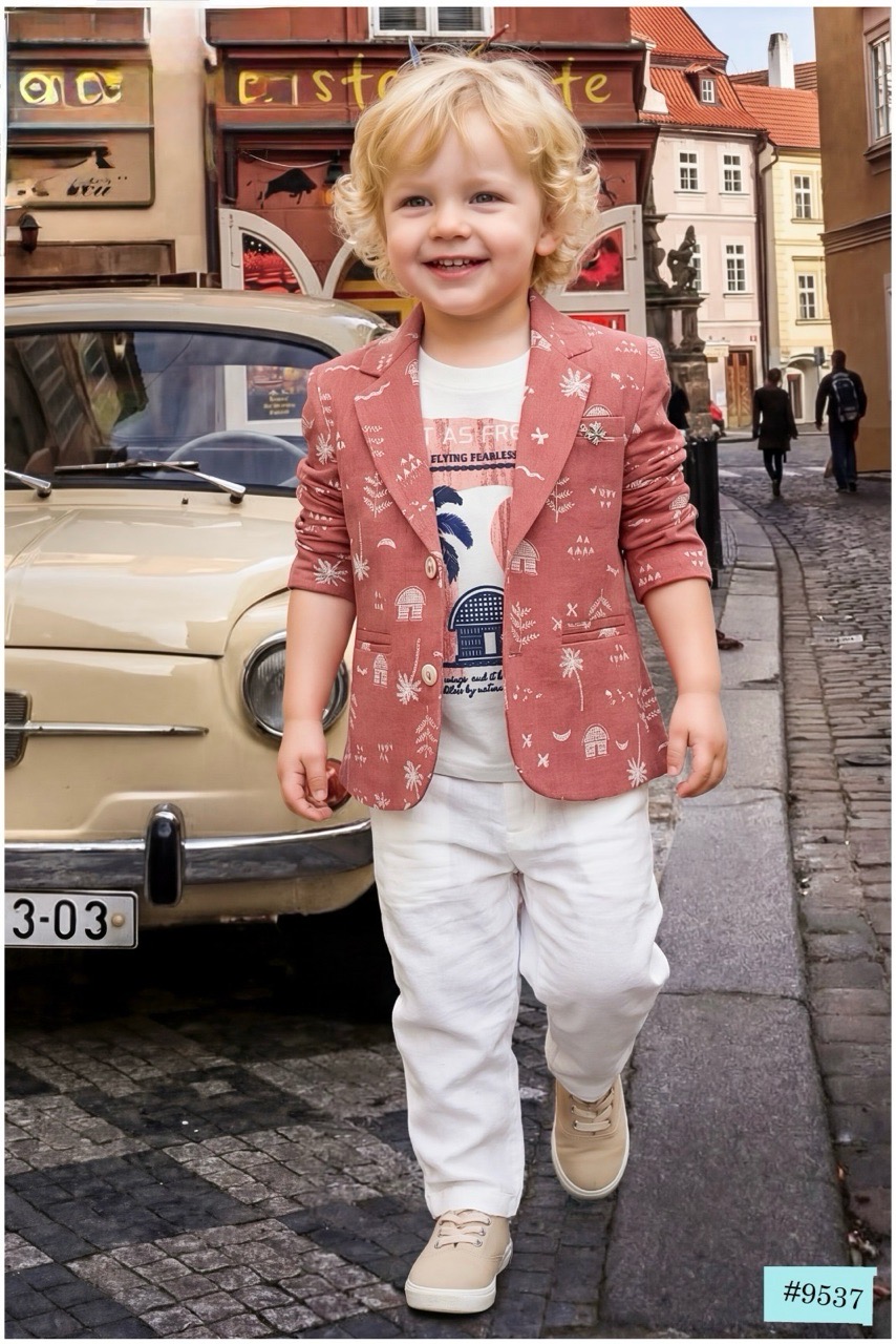 Boys Casual Blazer Set