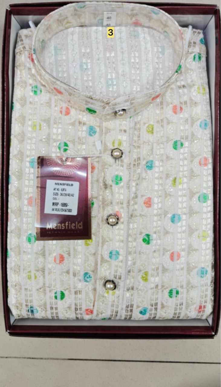Mensfield Ethnic Wear Kurta. PRINT-3 view 2