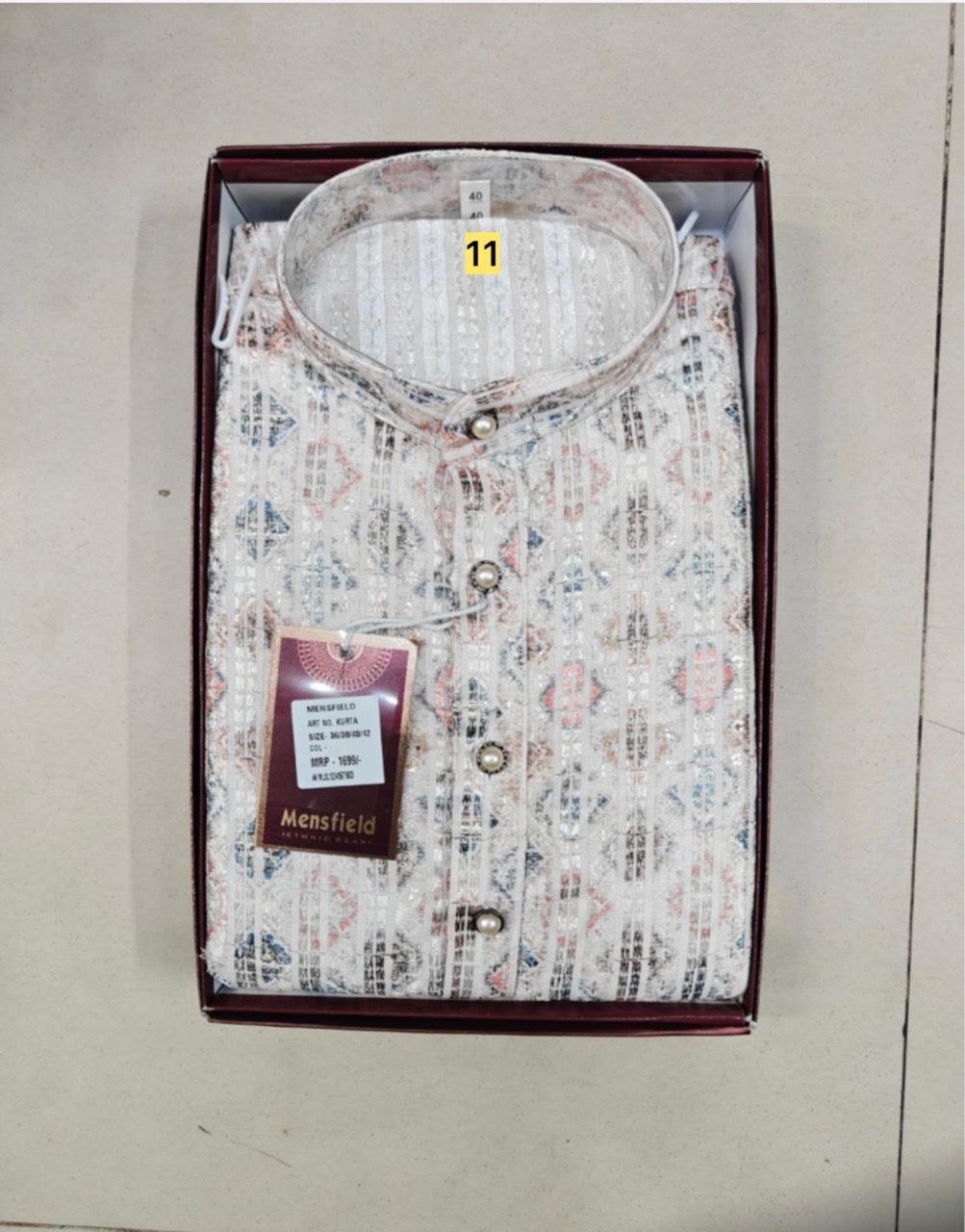 Mensfield Kurta. PRINT-11 view 2