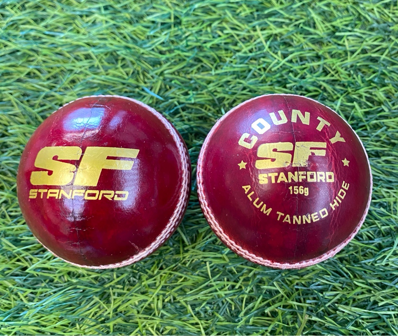 SF Red Cricket Ball view 2