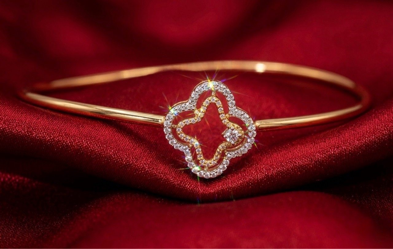 Gold Diamond Bracelet SJB006