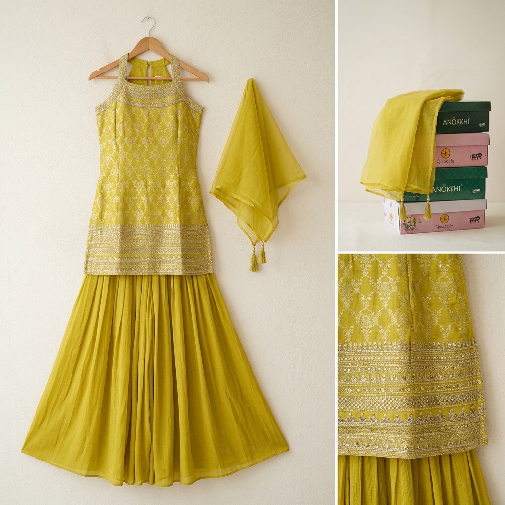 Anokhi Girls Ethnic Wear Set view 3