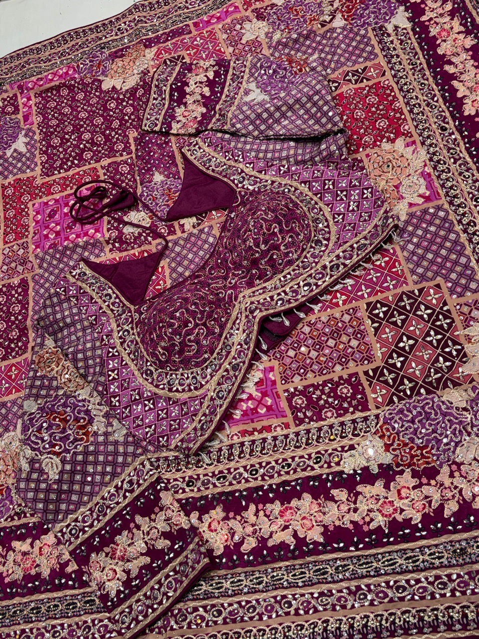 Embroidered Cotton Saree view 2