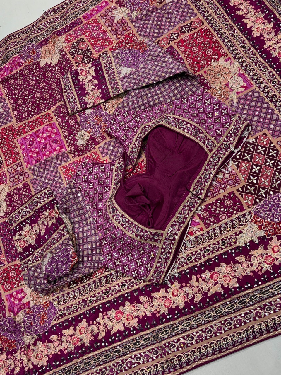 Embroidered Cotton Saree view 3