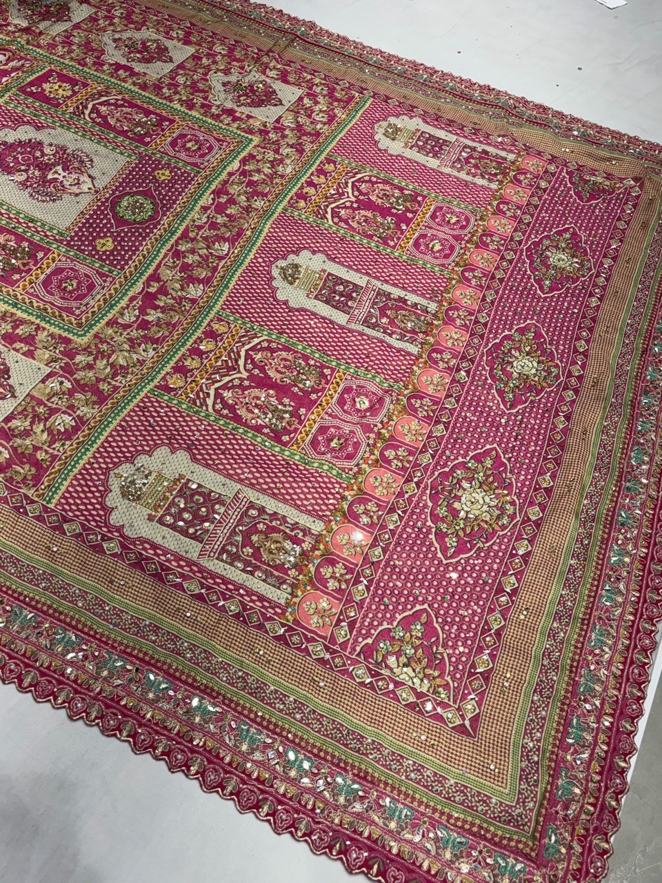 Embroidered Silk Saree view 4