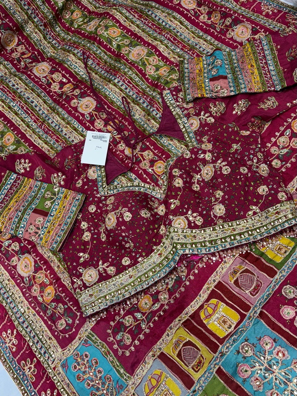 Traditional Embroidered Saree view 2