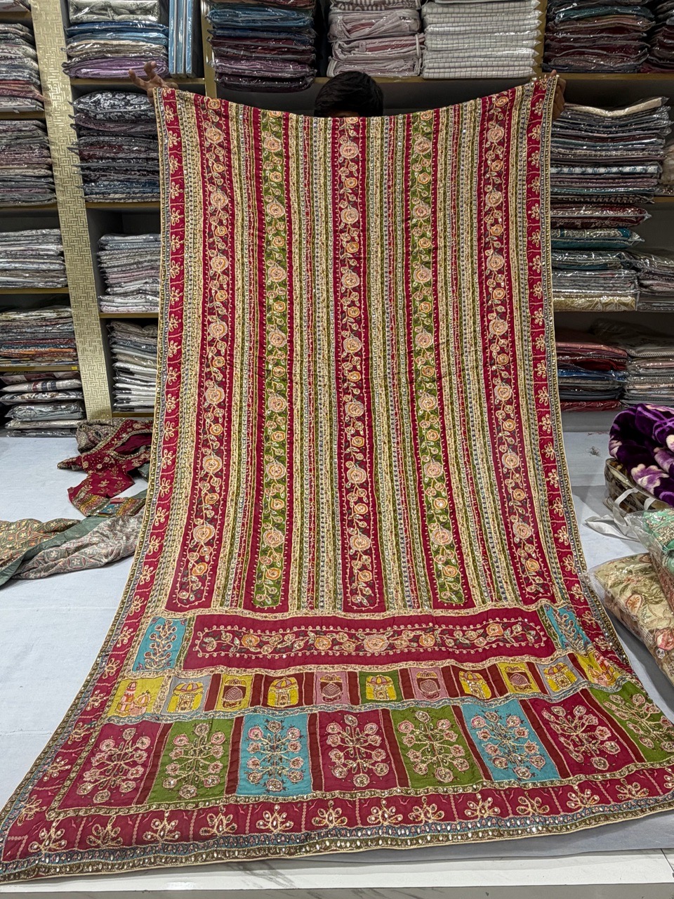Traditional Embroidered Saree view 4