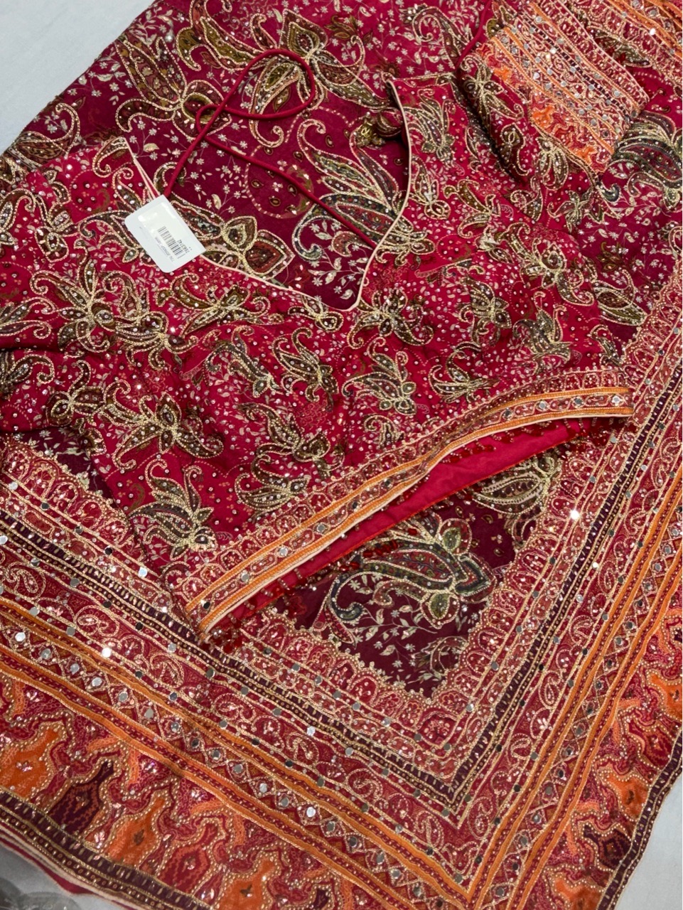 Ajrakh Printed Sareee view 3