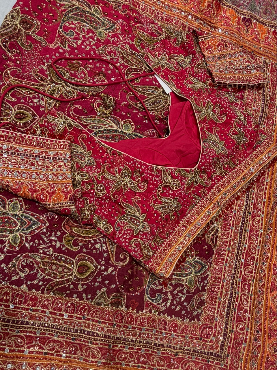 Ajrakh Printed Sareee view 4