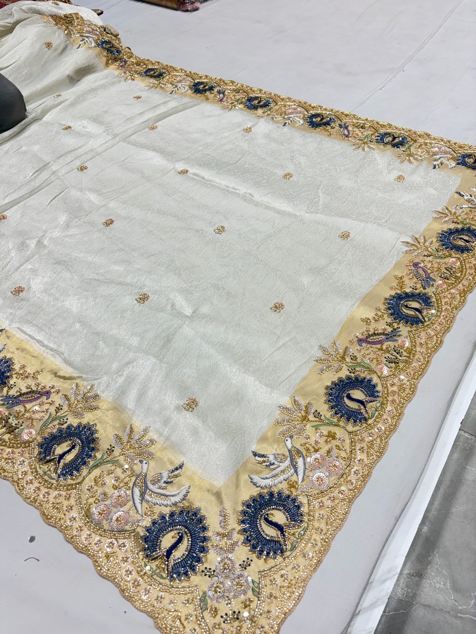 Embroidered Bridal Lehenga view 4