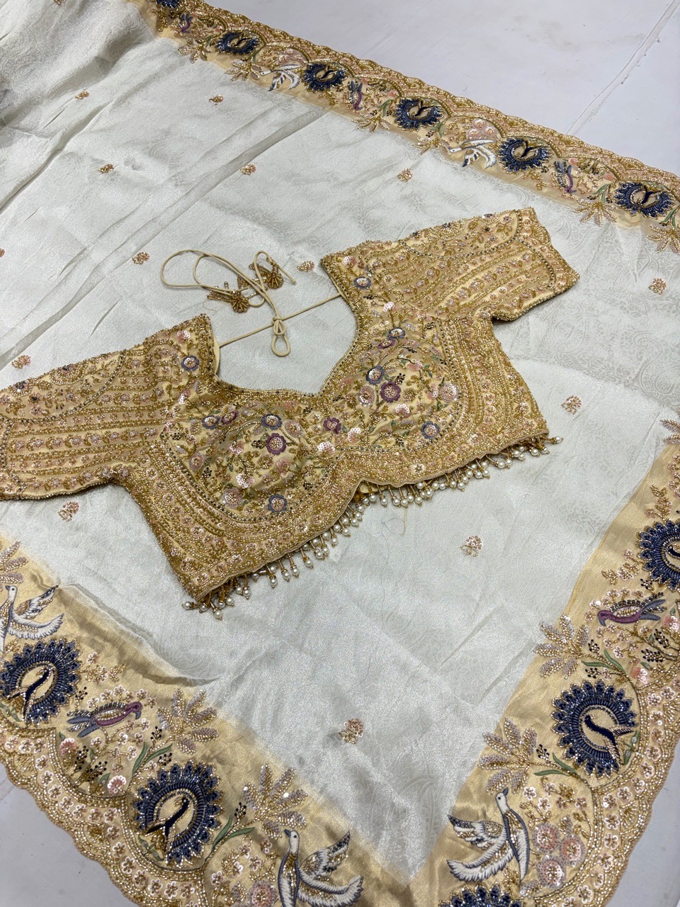 Embroidered Bridal Lehenga view 2