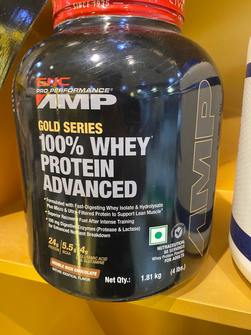 GNC AMP Gold Series 100% Whey Protein Advanced view 2