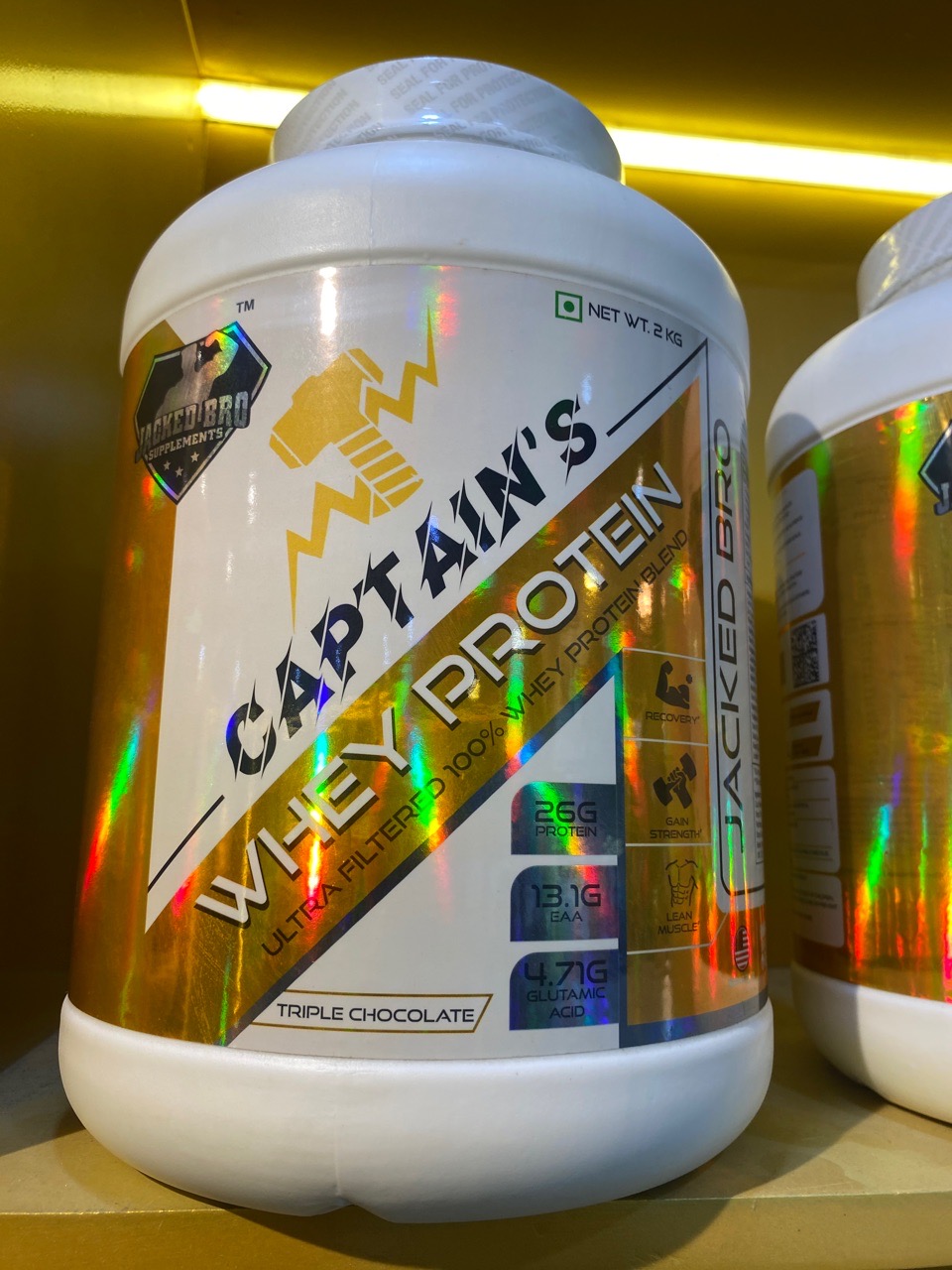 Captain's Whey Protein - Triple Chocolate 2Kg (4.4lb) view 2