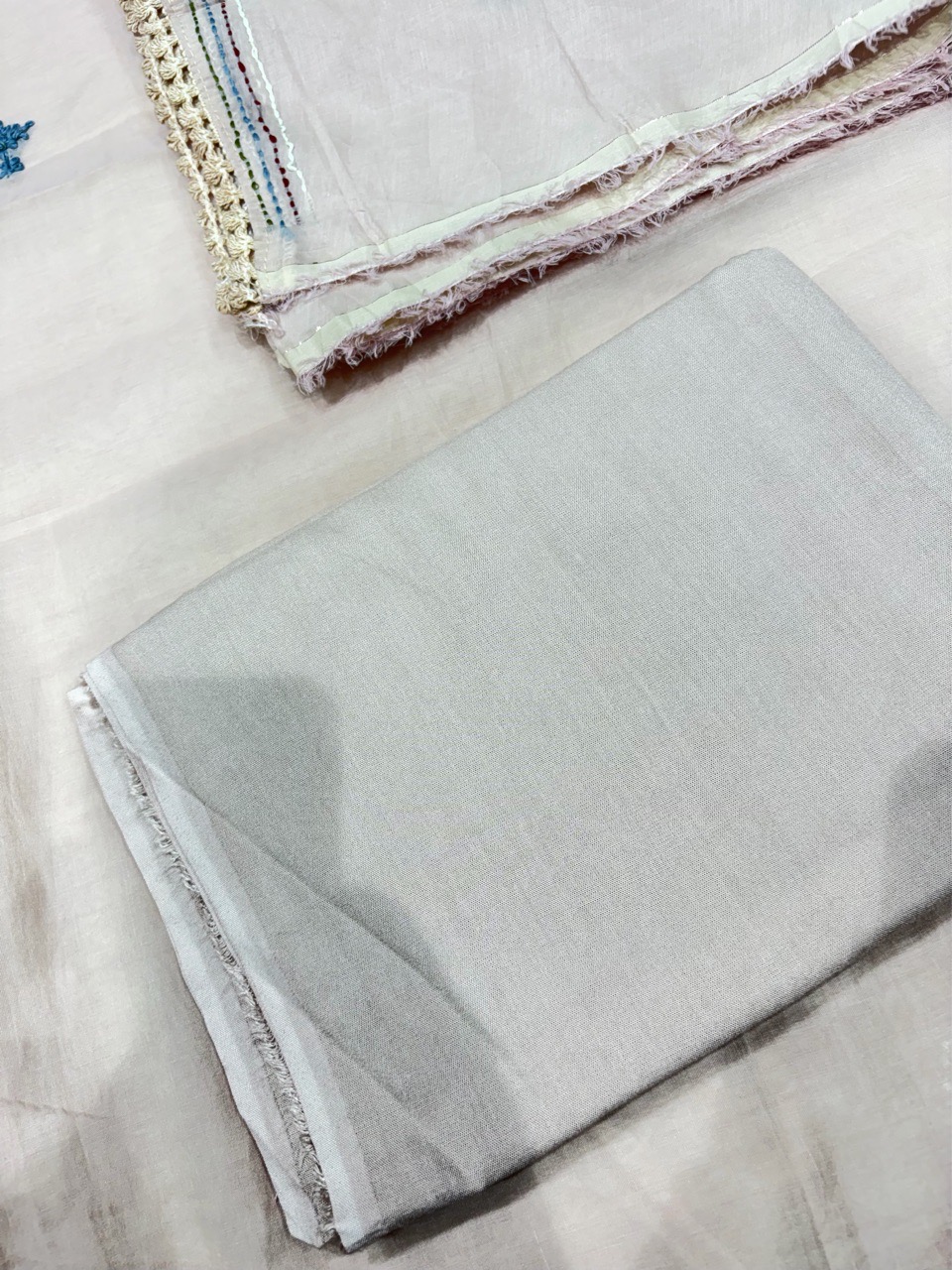 Ajrakh Unstitched Suit view 3