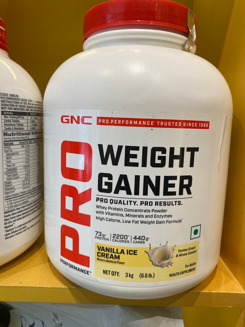 GNC Pro Weight Gainer view 2