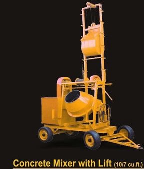Concrete Mixer with Lift view 2