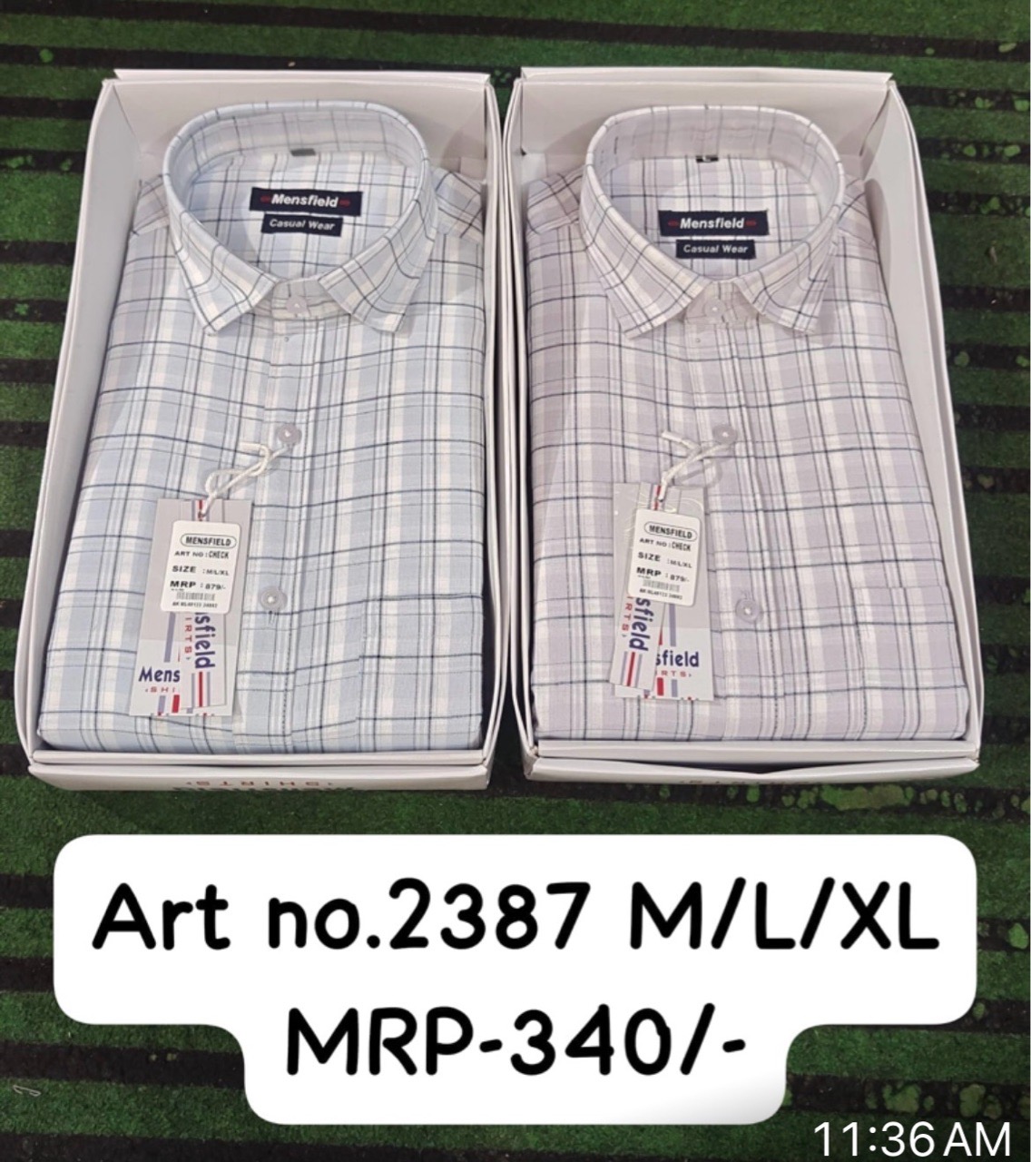 Mensfield Check  Shirts ART NO 2387 view 2