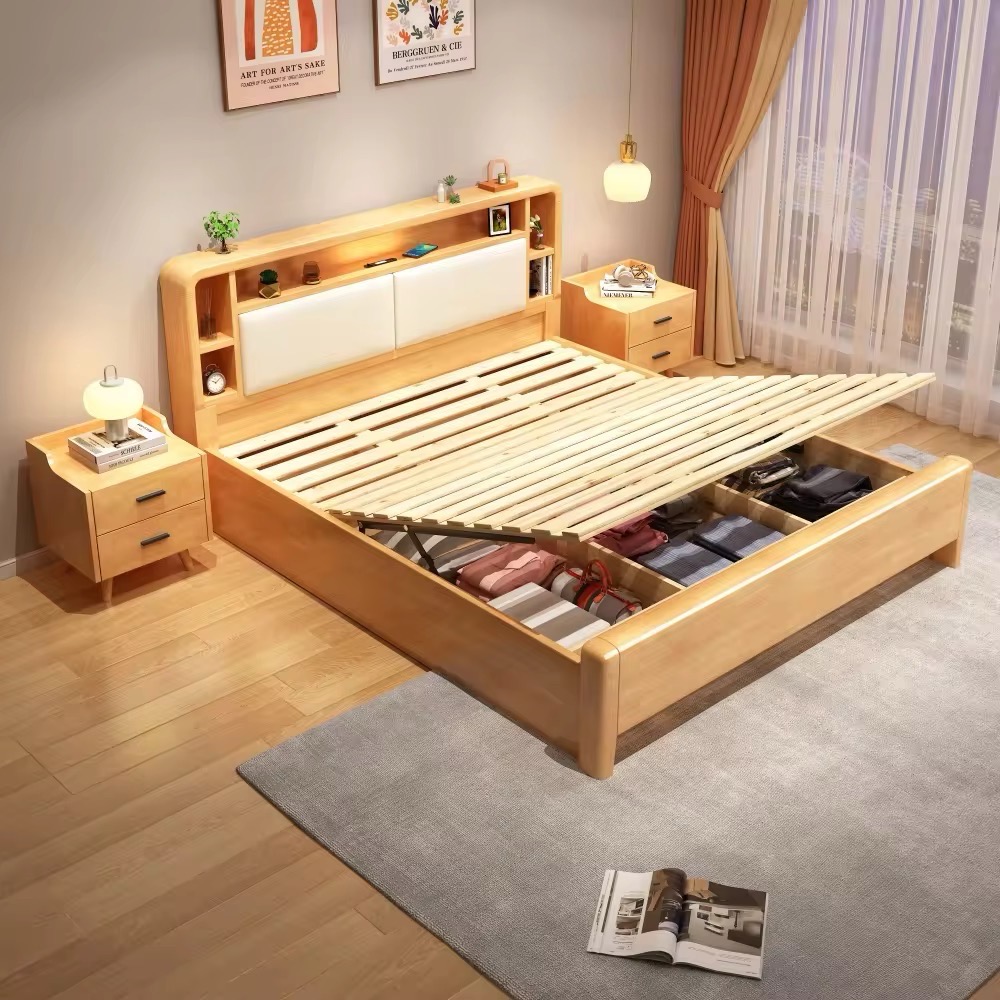 Wooden Storage Bed view 3