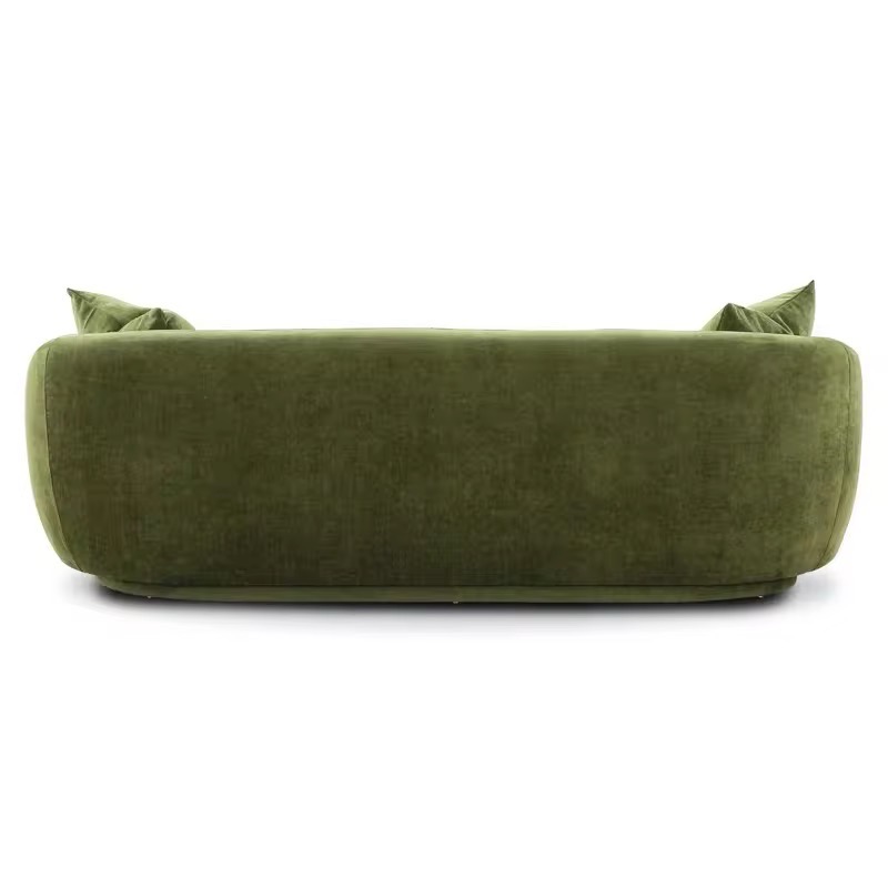 Green Velvet Sofa view 5