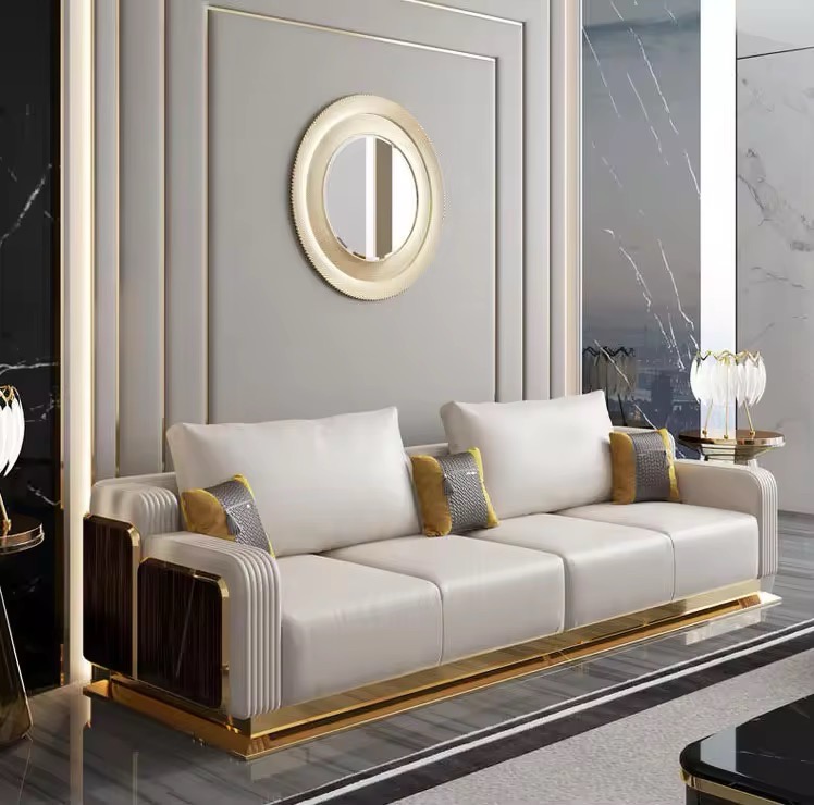 Luxurious Grey Sofa Set view 5